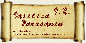 Vasilisa Marošanin vizit kartica